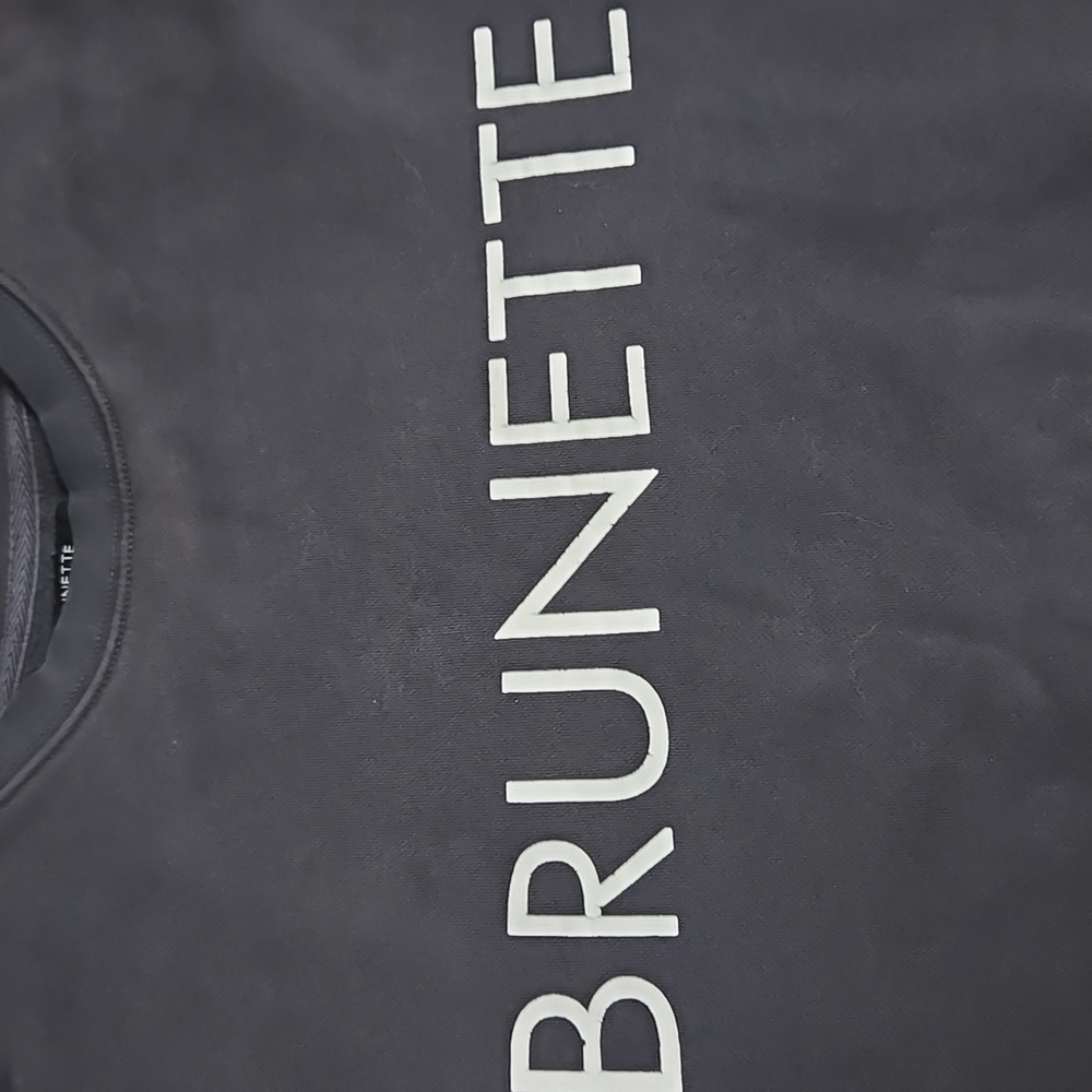 Brunette The Label Dark Grey Crewneck Sweater - Picture 3 of 11